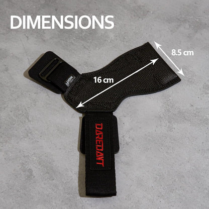 Daredant Grips - Weight Lifting Straps Crafted with Horween® Football Leather